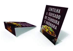 DISPLAY DE MESA EM PS ps 2mm 15x21 4/0  corte reto 