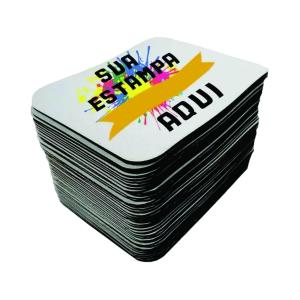 Mouse Pad Personalizado Base Látex e Superfície 100% Poliéster 22x18    